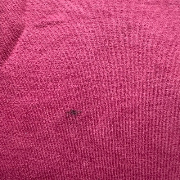 Vintage 1990s Men's Crew Neck T-Shirt in Burgundy XL - Picture 6 of 7